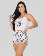 PIJAMA FEMININO DE VERÃO - VAQUINHA