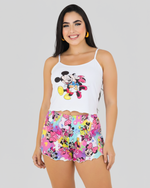 PIJAMA FEMININO DE VERÃO -MICKEY E MINNIE