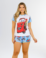 PIJAMA FEMININO DE VERÃO -CARROS