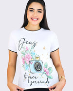 DEUS QUER TE VER SORRINDO - T-SHIRT PREMIUM