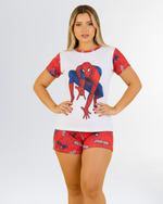 PIJAMA FEMININO DE VERÃO - HOMEM-ARANHA