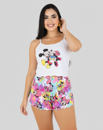 PIJAMA FEMININO DE VERÃO -MICKEY E MINNIE
