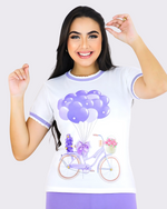 BALÃO LAVANDA- T-SHIRT PREMIUM