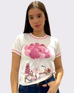 BALÃO VERMELHO- T-SHIRT PREMIUM